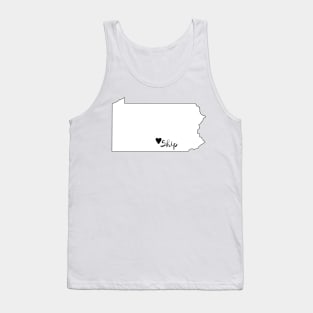 Heart Ship - Shippensburg (Black) Tank Top